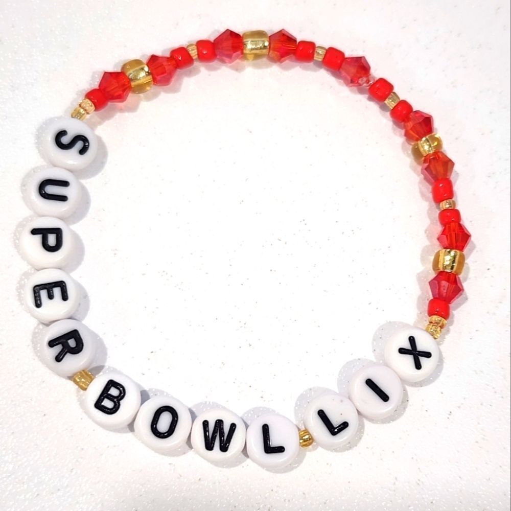 Custom NFL Super Bowl LIX Bracelet